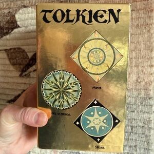J.R.R. Tolkien Hobbit & Lord of the Rings Gold Slipcase Set Ballantine 1982 LOTR